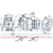 Compresseur, climatisation NISSENS 89341 - Visuel 1