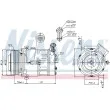 Compresseur, climatisation NISSENS 89343 - Visuel 1