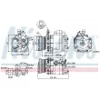 Compresseur, climatisation NISSENS 89354 - Visuel 1