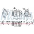 Compresseur, climatisation NISSENS 89359 - Visuel 1