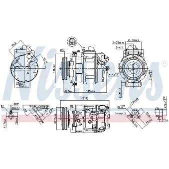 Compresseur, climatisation NISSENS 89359