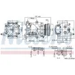Compresseur, climatisation NISSENS 89365 - Visuel 1