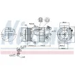 Compresseur, climatisation NISSENS 89392 - Visuel 1