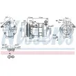 Compresseur, climatisation NISSENS 89397 - Visuel 1