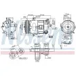 Compresseur, climatisation NISSENS 89400 - Visuel 1