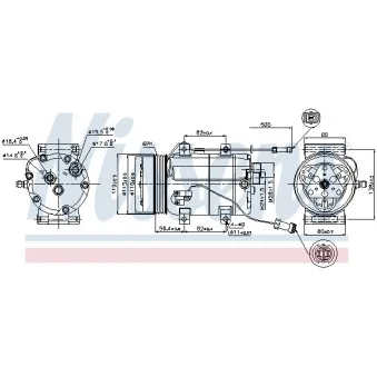 Compresseur, climatisation NISSENS 89452
