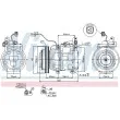 Compresseur, climatisation NISSENS 89512 - Visuel 1