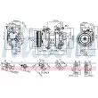 Compresseur, climatisation NISSENS 89528 - Visuel 1