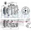 Compresseur, climatisation NISSENS 89529 - Visuel 1
