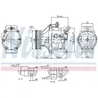 Compresseur, climatisation NISSENS 89530 - Visuel 1