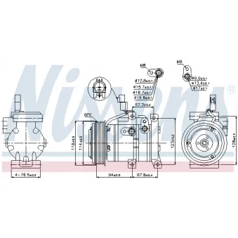 Compresseur, climatisation NISSENS 89533