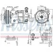 Compresseur, climatisation NISSENS 89577 - Visuel 1