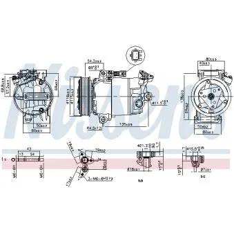 Compresseur, climatisation NISSENS 89608