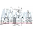 Compresseur, climatisation NISSENS 89612 - Visuel 1