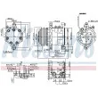 Compresseur, climatisation NISSENS 89691 - Visuel 1