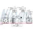 Compresseur, climatisation NISSENS 89718 - Visuel 1