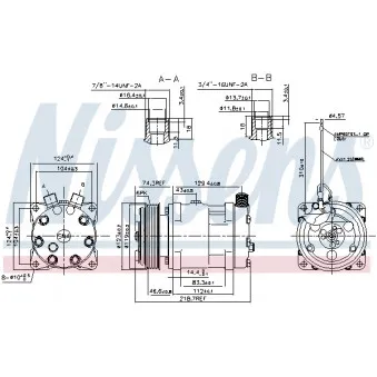 Compresseur, climatisation NISSENS 89718