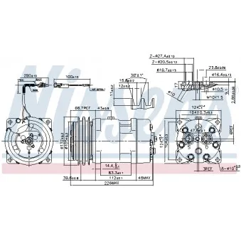 Compresseur, climatisation NISSENS 899927