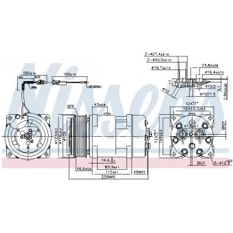 Compresseur, climatisation NISSENS 899928