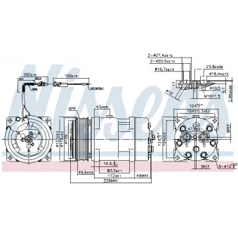Compresseur, climatisation NISSENS 899930