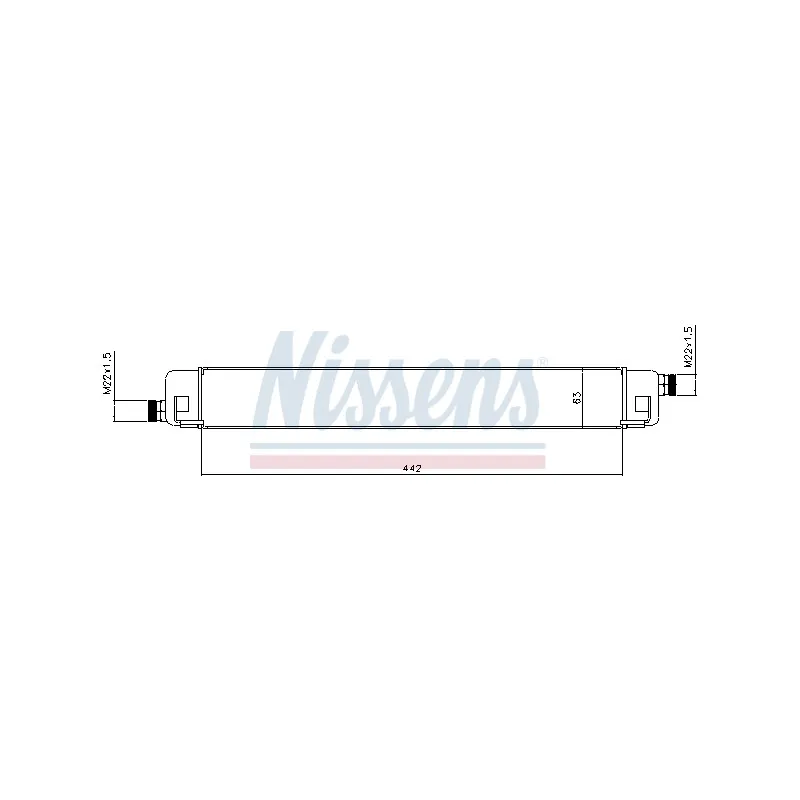 Radiateur d'huile NISSENS 90578