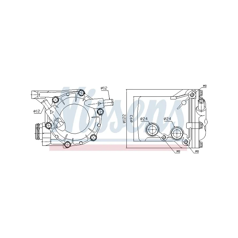 Radiateur d'huile NISSENS 90583