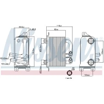 Radiateur d'huile NISSENS 90621
