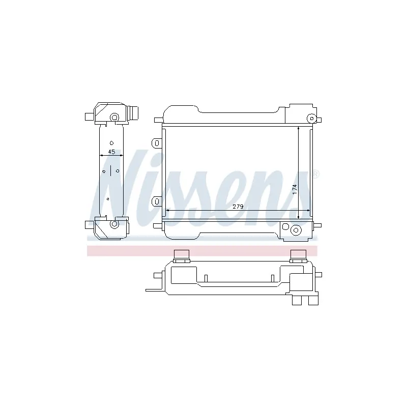 Radiateur d'huile NISSENS 90632
