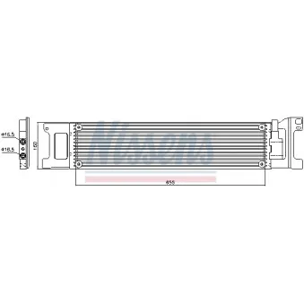 Radiateur d'huile NISSENS 90635