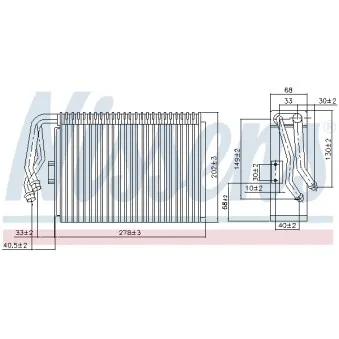 Evaporateur climatisation NISSENS 92097
