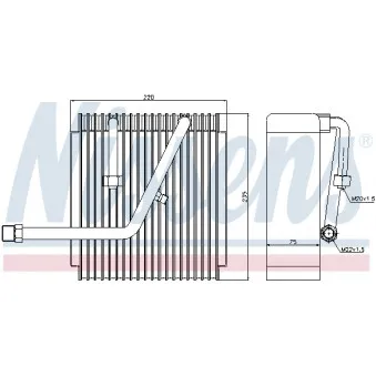 Evaporateur climatisation NISSENS 92147