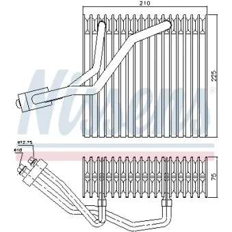 Evaporateur climatisation NISSENS