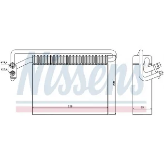 Evaporateur climatisation NISSENS 92177