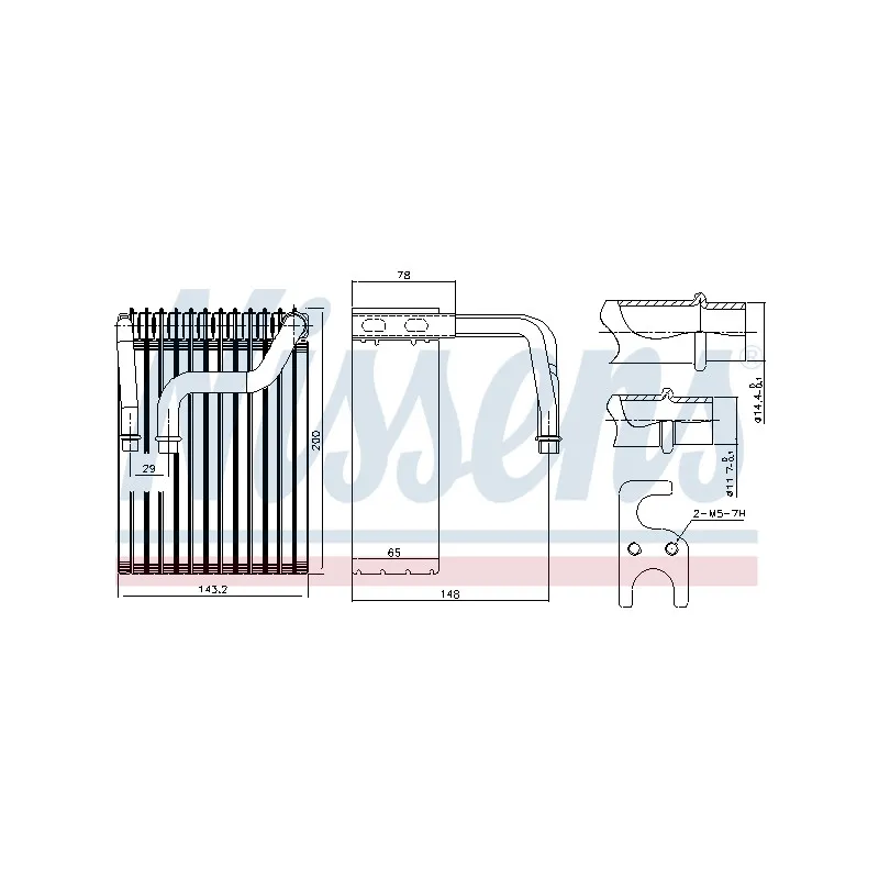 Evaporateur climatisation NISSENS 92237