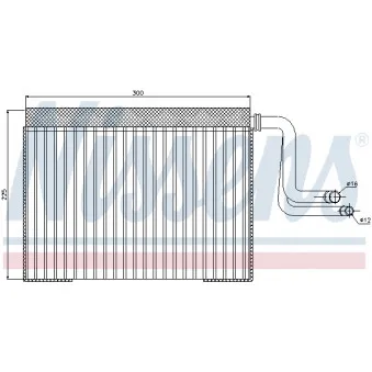 Evaporateur climatisation NISSENS 92268