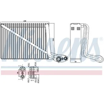 Evaporateur climatisation NISSENS 92272