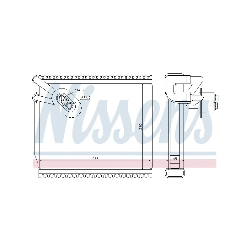 Evaporateur climatisation NISSENS 92291