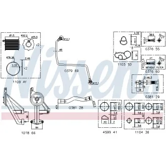 Kit de montage, turbo NISSENS 9300911