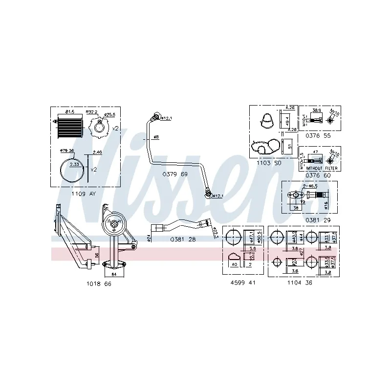Kit de montage, turbo NISSENS 9300911