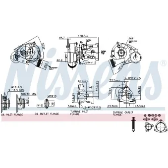 Turbocompresseur, suralimentation NISSENS 93021