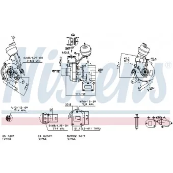 Turbocompresseur, suralimentation NISSENS