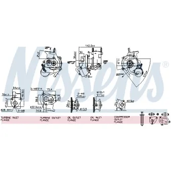 Turbocompresseur, suralimentation NISSENS 93030