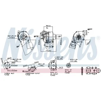 Turbocompresseur, suralimentation NISSENS 93037
