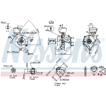 Turbocompresseur, suralimentation NISSENS 93038