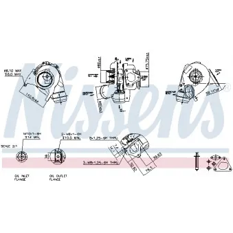 Turbocompresseur, suralimentation NISSENS 93051