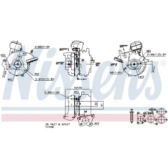 Turbocompresseur, suralimentation NISSENS 93056