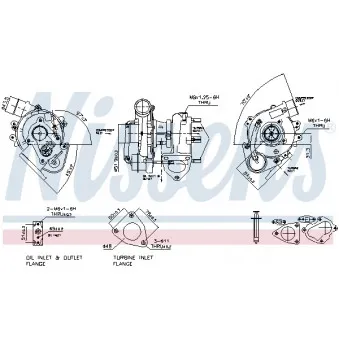 Turbocompresseur, suralimentation NISSENS 93067