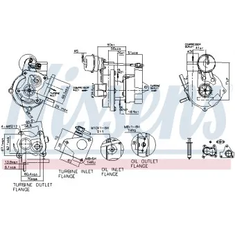 Turbocompresseur, suralimentation NISSENS 93073