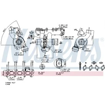 Turbocompresseur, suralimentation NISSENS 93082