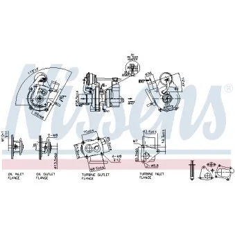 Turbocompresseur, suralimentation NISSENS 93087